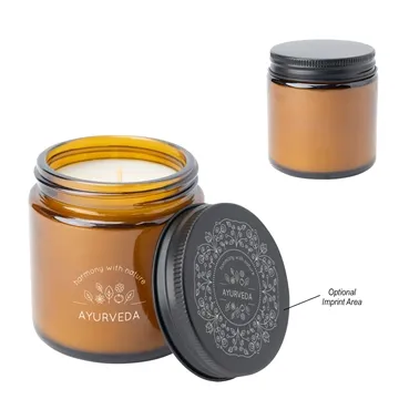 Custom 3.5 Oz. Vanilla Scent Soy Candle