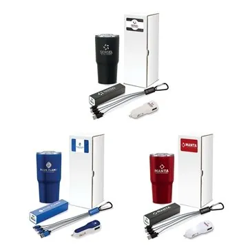 Image of 100 Promotional Systems 4-Piece Technology Gift Set - UL Certified ...
