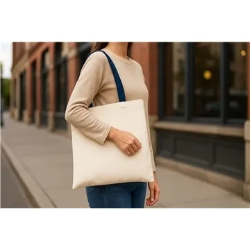 Image of 200 Custom Econo Cotton Tote Bag - 22lb Capacity