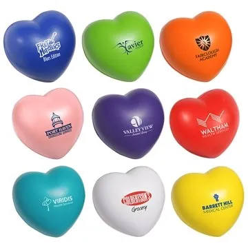 Image of 150 Custom Valentine Heart - Stress Reliever - Polyurethane