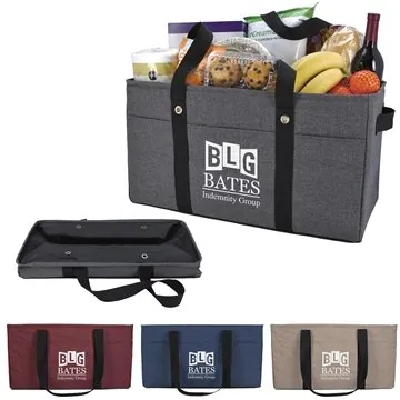 Image of 25 Promotional Two-Tone Utility Tote - Collapsible & Multi-Purpose