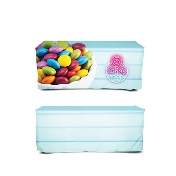 DisplaySplash 6' Fitted Table Cover - Fire Retardant & Machine Washable