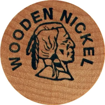 Image of 1000 Customized Wooden Nickel - Natural Wood
