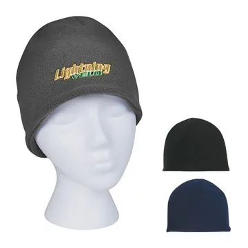 48 Promotional Double Layer Fleece Beanie - Anti-Pilling