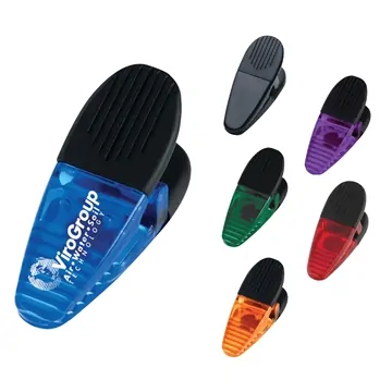 Image of 250 Promotional Magnetic Memo Clip - Heavy Duty & Rubber Grip