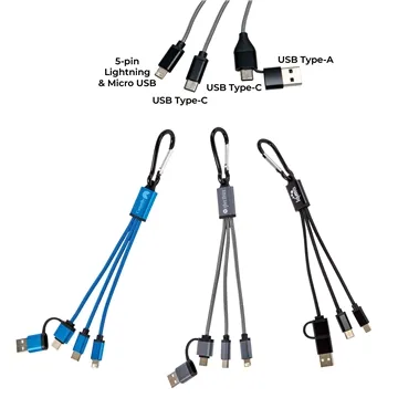 100 Custom Libra 4-in-1 Charging Cable Set