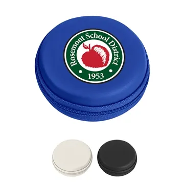 Image of 100 Customized Round Zippered Electronics Travel Case