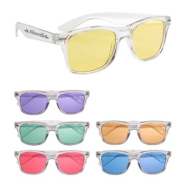 Image of 100 Customized Crystalline Malibu Sunglasses - UV400 Protection