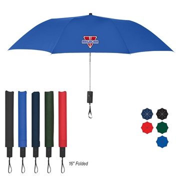 44 Arc Automatic Open Telescopic Folding Umbrella - Rubberized Grip