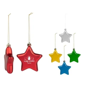 150 Customized Star Ornament – Shatter-Resistant