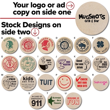 Wooden Nickel - Two-Sided Design