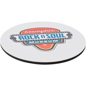 8 Rd 1/8 Thick Full Color Soft Mouse Pad - Comfort Surface