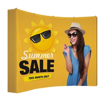 Image of 1 Customized 10' Curved Splash Floor Display Wrap Kit (Recycled ...