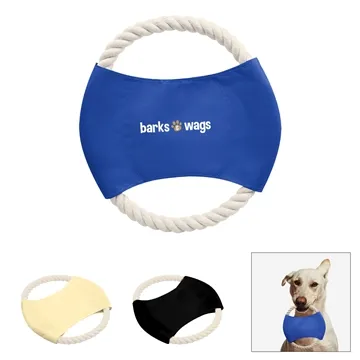 Image of 250 Promotional Pet Rope Disc Toy - Polyester & Cotton