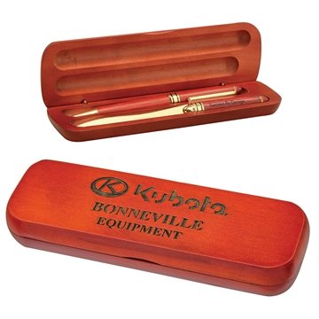 Rosewood Case w/Pen & Letter Opener Gift Set - Handcrafted