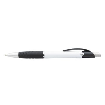 Image of 300 Customized Souvenir Emblem Pen - Rubber Grip & Chrome Accents