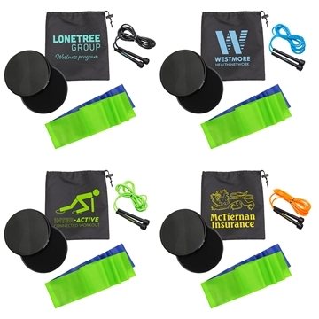 Sport + Fitness Gift Set - Adjustable Equipment & Resistance Bands
