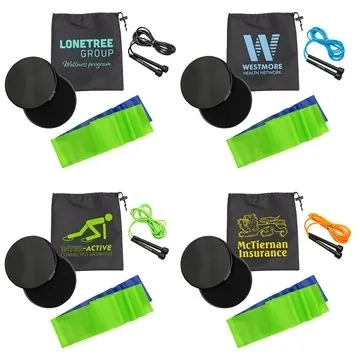 Image of 30 Customized Sport + Fitness Gift Set - Adjustable Equipment & ...