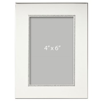 Thetis 4 x 6 Photo Frame - Nickel Plated & Brass Construction