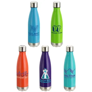 Image of 25 Custom Prism 17 oz Vacuum Insulated Stainless Steel Bottle - ...