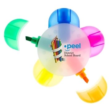 Image of 250 Custom Daisy Highlighter - Multi-Color & Flower Design