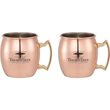 Image of 18 Promotional Moscow Mule Mug 4-in-1 Gift Set - Copper Coated
