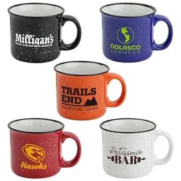 Forge 15 oz Ceramic Mug - Microwave Safe & Speckled