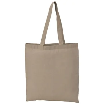 Image of 100 Custom Eco-Friendly 5 oz Recycled Cotton Twill Tote Bag - ...