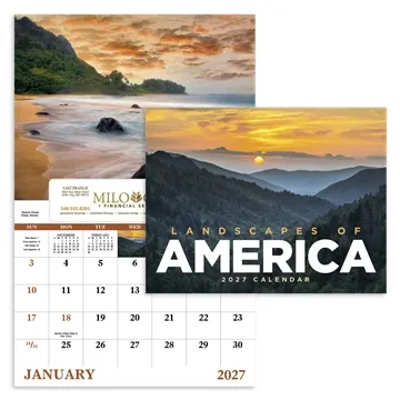 Good Value™ Landscapes of America - Window Calendar - Window - 13 Month & UV Coated