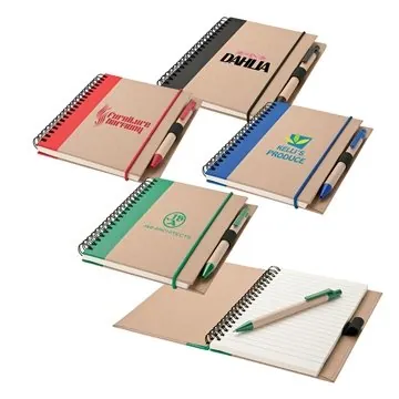 Image of 75 Customized Perth Notebook & Pen - 70 Page