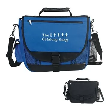 Image of 13 Promotional Carry-On Companion Messenger Bag - 600D Polyester