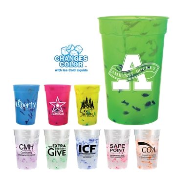 Mood 17 oz Confetti Stadium Cup - Color Changing