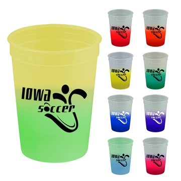 Cups-On-The-Go 12 oz Cool Color Change Stadium Cup - BPA Free & Recycled