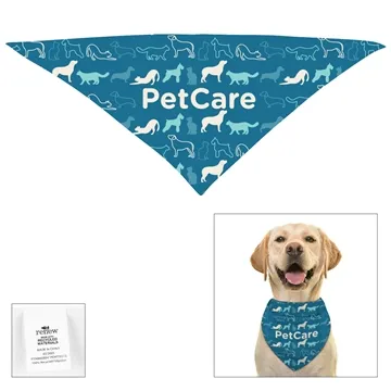 250 Promotional Full Color Large Triangle rPET Pet Bandana - ...