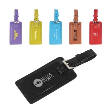 Fragolino Leather Luggage Spotter Tag - Leather & Address Card