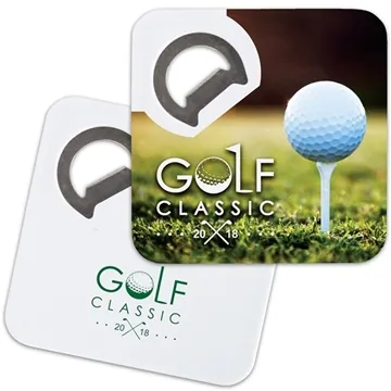 Image of 150 Promotional Magnetic Bottle Opener Coaster - 3-in-1 & Rubber ...