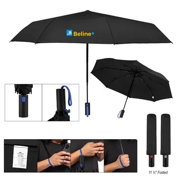 42 Arc rPET Telescopic Folding Umbrella - Auto Open & Close & UV Coating