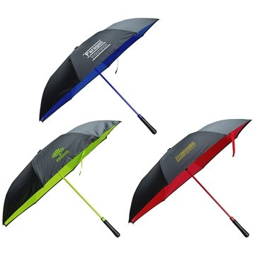 Skyline Two-Tone Inversion Umbrella - Auto Opening & Fiberglass