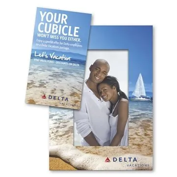 Image of 250 Custom Bus Card Punch Out Picture Frame Magnet