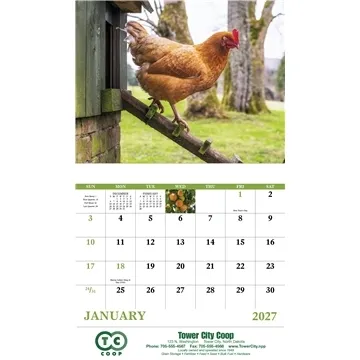 Good Value™ Agriculture - Stapled Calendar - Stapled - FSC Certified & UV Coated