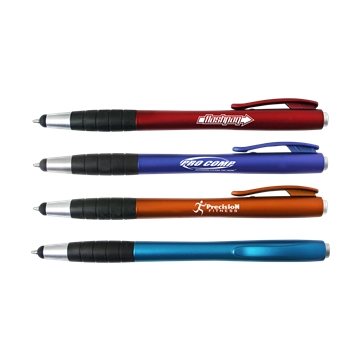 Image of 250 Customized Economy Pen Stylus - Metallic & Rubber Grip