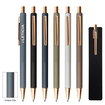 Image of 100 Custom Harlow Pen - Aluminum & Rose Gold