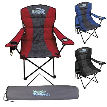 Image of 6 Custom Premium Heather Stripe Chair - 300lb Capacity & Insulated ...