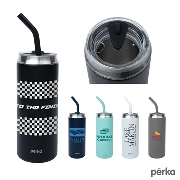 Image of 12 Custom Perka Cooley 20 oz Vacuum Insulated Hot Cold Tumbler - ...