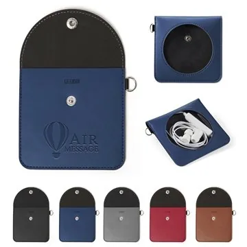 Image of 150 Custom Leeman Tuscany Small Pouch - Thermo PU & Flannel Lined