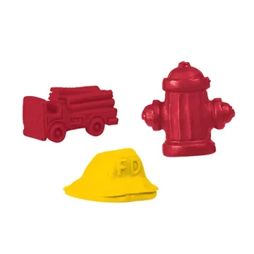 Pencil-Top Eraser Firefighter Collection - Made in USA & CPSIA Compliant