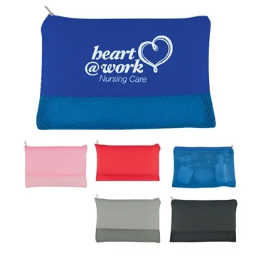 Image of 100 Promotional Mesh Vanity Bag - 210D Polyester