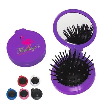 Image of 100 Custom Brush And Mirror Compact - Shatter Resistant