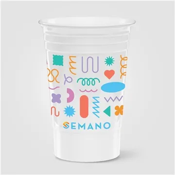 Image of 100 Promotional Bold - 16 oz Double Wall Cup - ColorJet - BPA Free ...