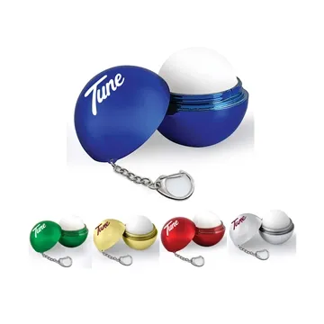 Metallic Lip Balm with Keychain - Vanilla Scent